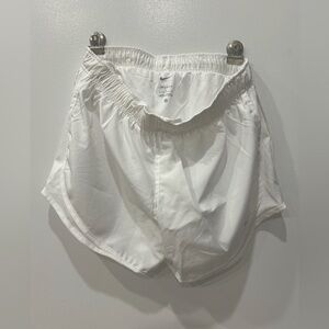 White Dri-Fit Nike Tempo Running Shorts